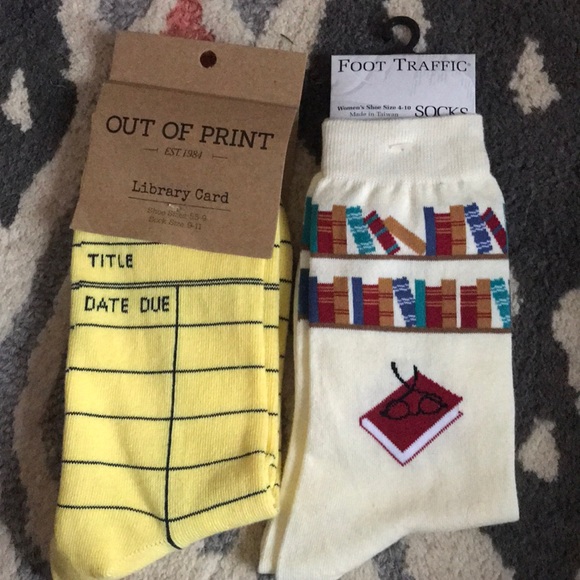 Accessories - 2 pairs of women’s Librarian socks
